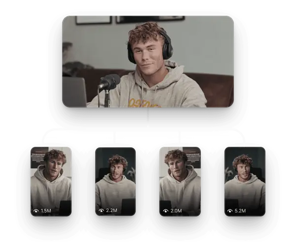 UI Illustration that is splitting into multiple people